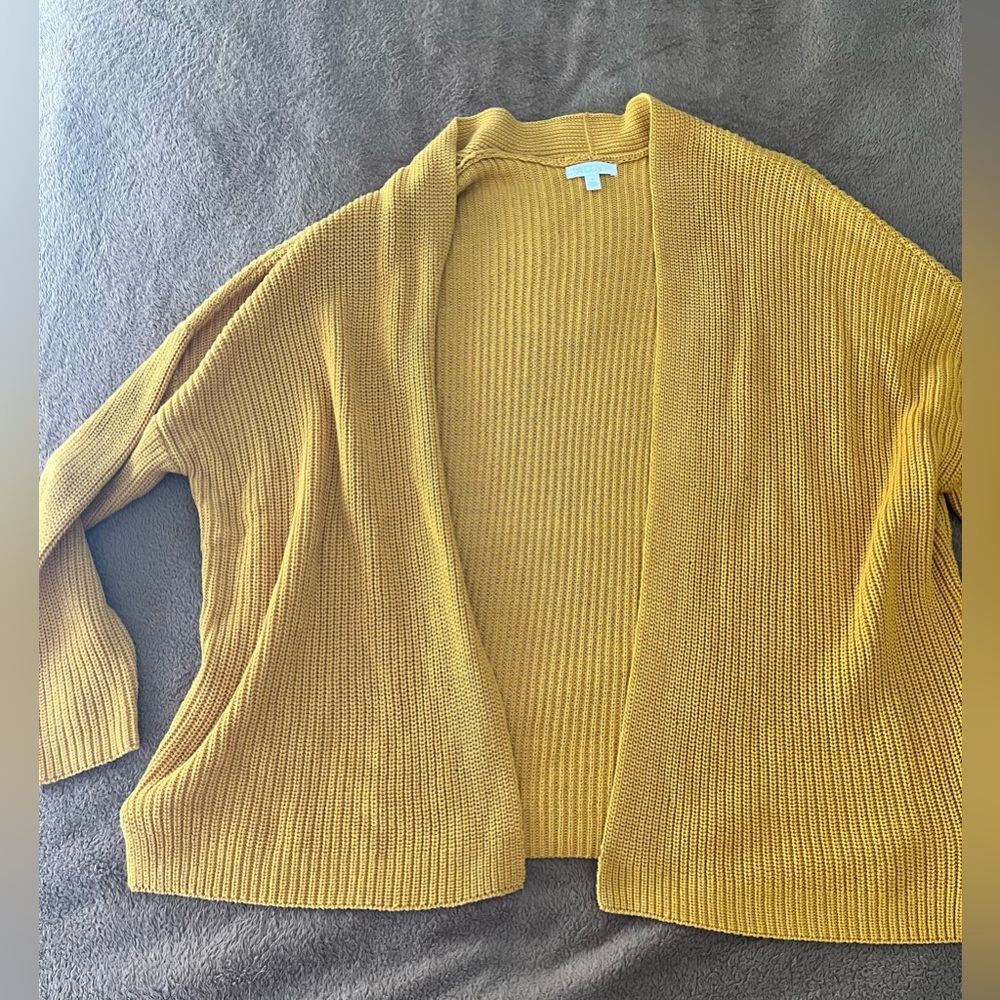 Abound bright yellow cardigan. EUC